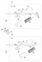 SILENCIEUX D'ECHAPPEMENT pour KTM 450 EXC-G RACING de 2004