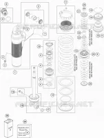 AMORTISSEUR (PIECES) pour KTM 450 EXC-F de 2018