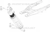 AMORTISSEUR pour KTM 450 EXC-F de 2018