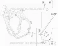 BEQUILLE LATERALE / CENTRALE pour KTM 450 EXC-F de 2018