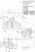 CARTER MOTEUR pour KTM 450 EXC-F de 2018