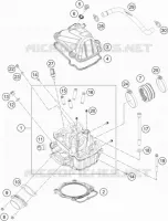 CULASSE pour KTM 450 EXC-F de 2018
