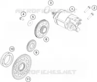 DEMARREUR ELECTRIQUE pour KTM 450 EXC-F de 2018