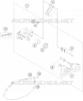 ETRIER DE FREIN AR pour KTM 450 EXC-F de 2018