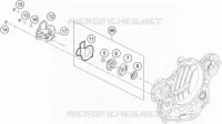 POMPE A EAU pour KTM 450 EXC-F de 2018