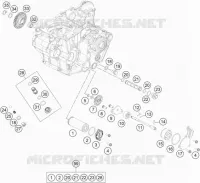 POMPE A HUILE pour KTM 450 EXC-F de 2018