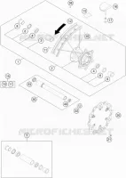 ROUE AVANT pour KTM 450 EXC-F de 2018