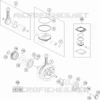 VILEBREQUIN / PISTON pour KTM 450 EXC-F de 2018