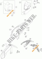 PLASTIQUES pour KTM 450 EXC de 2015