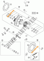 ROUE ARRIERE pour KTM 450 EXC de 2015