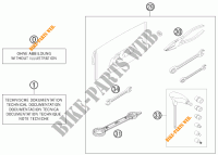 TROUSSE A OUTILS / MANUELS / OPTIONS pour KTM 450 EXC de 2015