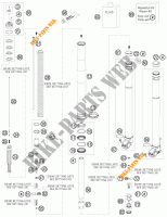 FOURCHE (PIECES) pour KTM 450 EXC de 2013
