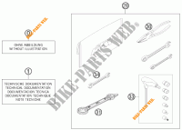 TROUSSE A OUTILS / MANUELS / OPTIONS pour KTM 450 EXC de 2013