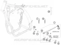 BEQUILLE LATERALE / CENTRALE pour KTM 450 EXC de 2011
