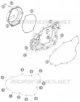 CARTER EMBRAYAGE pour KTM 450 EXC de 2011