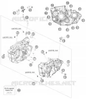 CARTER MOTEUR pour KTM 450 EXC de 2011