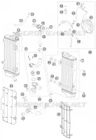 CIRCUIT DE REFROIDISSEMENT pour KTM 450 EXC de 2011