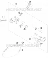 ETRIER DE FREIN AR pour KTM 450 EXC de 2011