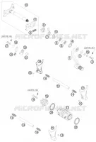 MECANISME DE SELECTION DE VITESSES pour KTM 450 EXC de 2011