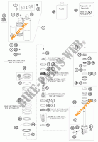 AMORTISSEUR (PIECES) pour KTM 450 EXC de 2011