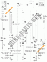 FOURCHE (PIECES) pour KTM 450 EXC de 2011