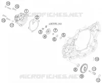 POMPE A EAU  450 ktm-moto 2009 EXC 37