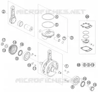 VILEBREQUIN / PISTON  450 ktm-moto 2009 EXC 29