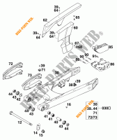 BRAS OSCILLANT  pour KTM 400 EXC WP de 1996
