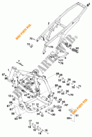 CADRE pour KTM 400 EXC WP de 1996