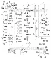 AMORTISSEUR (PIECES) pour KTM 400 EXC RACING de 2002