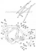 CADRE pour KTM 400 EXC RACING de 2002