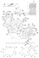 CARTER MOTEUR pour KTM 400 EXC RACING de 2002