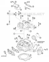 CULASSE pour KTM 400 EXC RACING de 2002