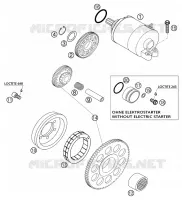 DEMARREUR ELECTRIQUE pour KTM 400 EXC RACING de 2002
