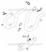 ECHAPPEMENT pour KTM 400 EXC RACING de 2002