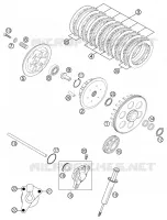 EMBRAYAGE pour KTM 400 EXC RACING de 2002