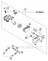 ETRIER DE FREIN AR pour KTM 400 EXC RACING de 2002