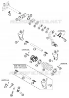 MECANISME DE SELECTION DE VITESSES pour KTM 400 EXC RACING de 2002