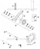 ROUE AVANT pour KTM 400 EXC RACING de 2002