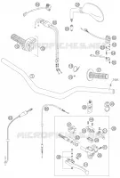 GUIDON / COMMANDES  400 ktm-moto 2005 EXC 2