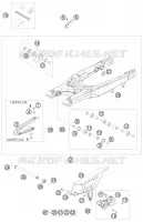 BRAS OSCILLANT  pour KTM 400 EXC de 2009