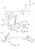 CADRE pour KTM 400 EXC de 2009