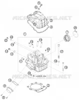 CULASSE pour KTM 400 EXC de 2009