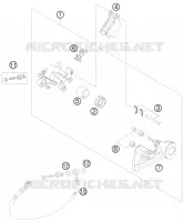ETRIER DE FREIN AR pour KTM 400 EXC de 2009