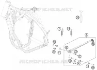 BEQUILLE LATERALE / CENTRALE pour KTM 350 EXC-F SIX DAYS de 2013