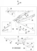BRAS OSCILLANT  pour KTM 350 EXC-F SIX DAYS de 2013
