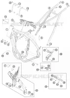 CADRE pour KTM 350 EXC-F SIX DAYS de 2013