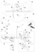 GUIDON / COMMANDES pour KTM 350 EXC-F SIX DAYS de 2013