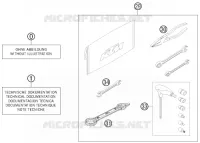 TROUSSE A OUTILS / MANUELS / OPTIONS pour KTM 350 EXC-F SIX DAYS de 2013