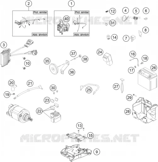 FAISCEAU ELECTRIQUE KTM MOTO 350 2015 EXC-F  350 EXC-F